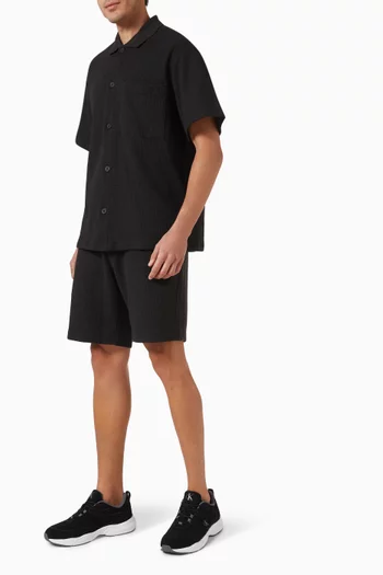 Chunky Waffle Shorts in Cotton