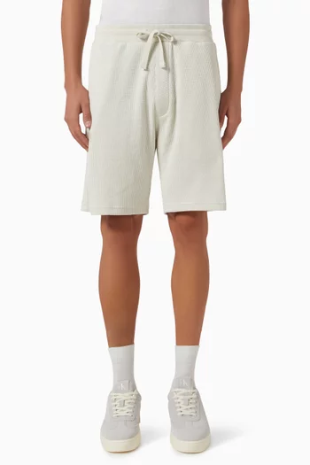 Chunky Waffle Shorts in Cotton