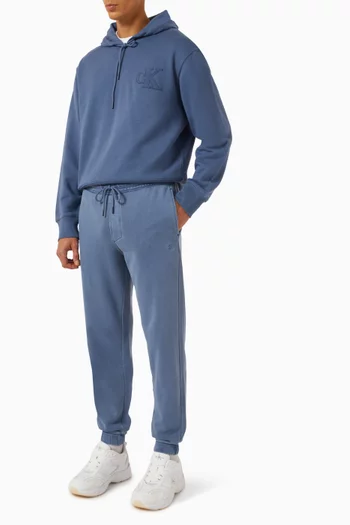 Washed Sweatpants in Cotton Loopback Terry