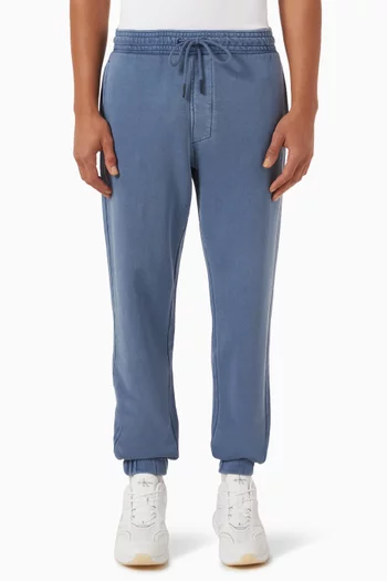 Washed Sweatpants in Cotton Loopback Terry