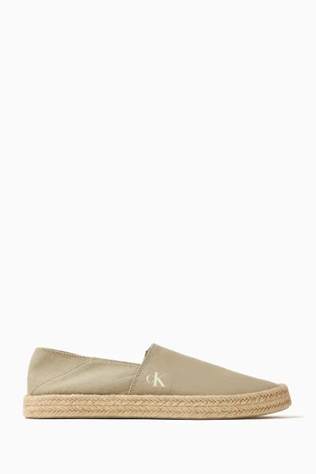 Logo Espadrille Sandals in Canvas