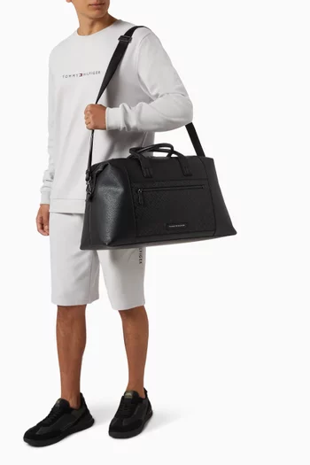 TH Monogram Duffel Bag in Faux Leather