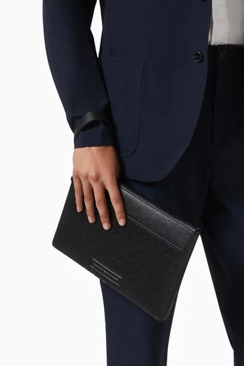 TH Monogram Pouch in Faux Leather