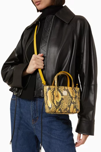 Toni Top-zip Shopper in Python-print Coronet