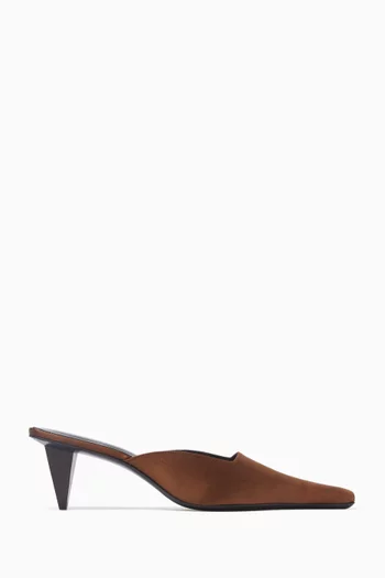 Iris 65 Mules in Satin