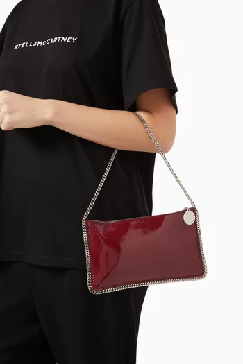 Falabella Pochette Shoulder Bag in Patent Eco Leather