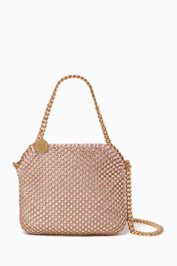 Mini Falabella Tote Bag in Crystal Mesh