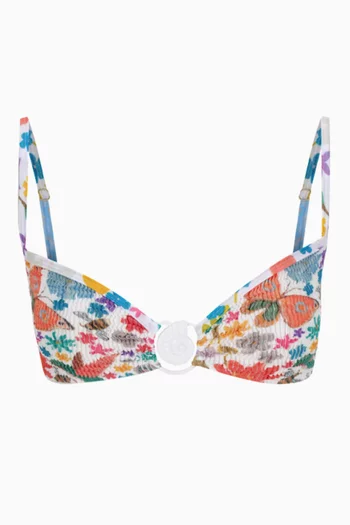 Echo Bikini Top in Recycled Nylon Blend