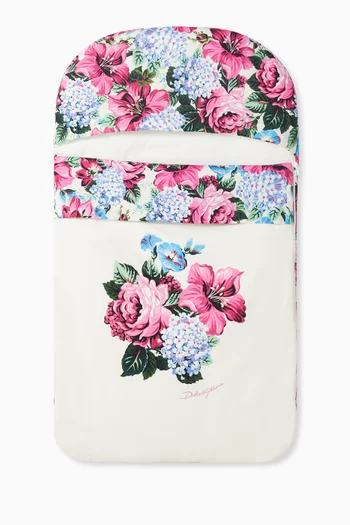 Mixed Floral Bouqquet Sleeping Bag in Cotton