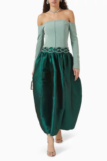 Dalida Off-shoulder Gown