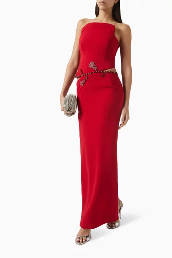 The Unlock Crystal-trim Gown