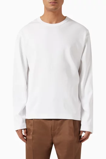 Relaxed Cotton-Jersey Long-Sleeved T-Shirt