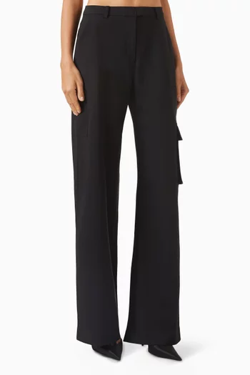 Wide-leg Cargo Pants