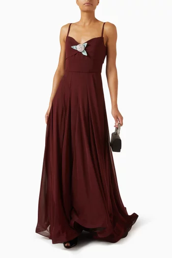 The Dahlia Waltz 3D-rose Dress