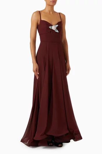 The Dahlia Waltz 3D-rose Dress