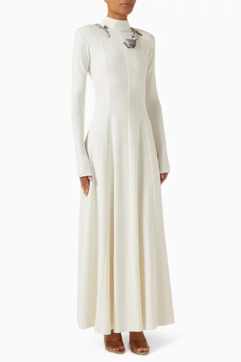 Lulu Crystal-tulip Dress in Jersey