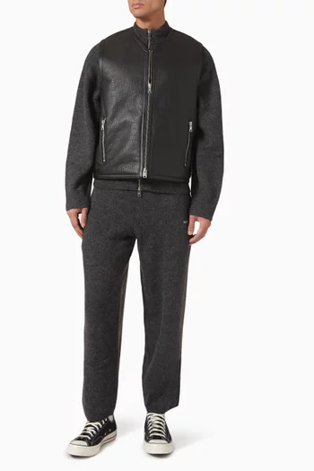 Zip-up Vest in Lamb Leather