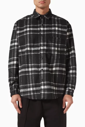 Check Overshirt in Brushed Flannel