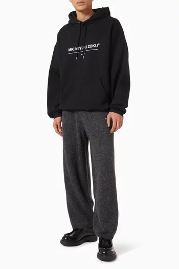 Linear Hoodie in Loopback-cotton