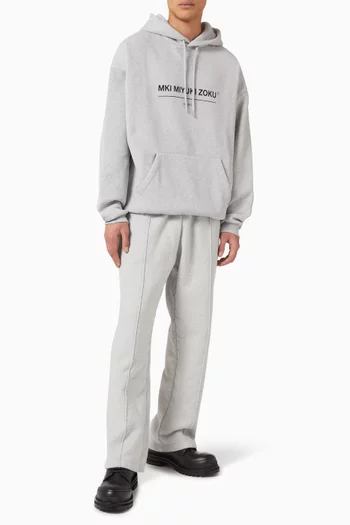 Linear Hoodie in Loopback-cotton