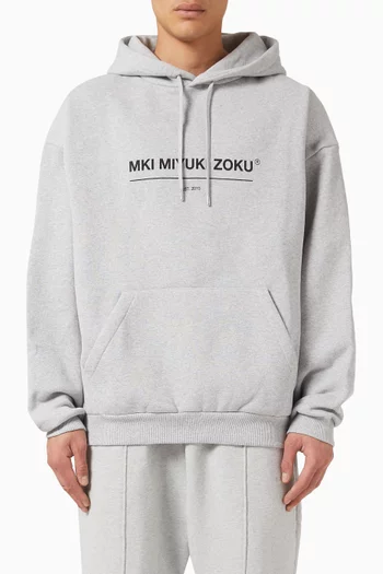 Linear Hoodie in Loopback-cotton