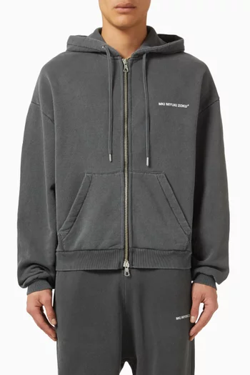 Uniform Zip Hoodie in Loopback-cotton