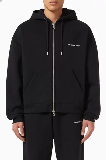 Uniform Zip Hoodie in Loopback-cotton