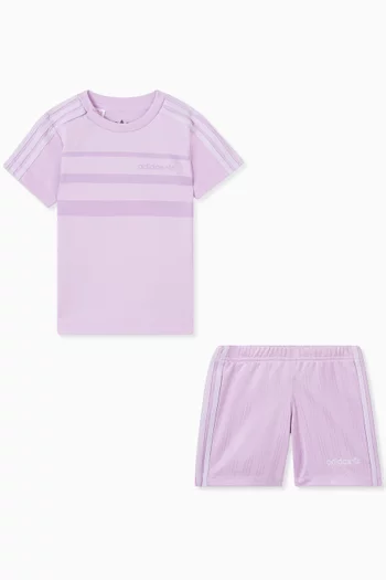 Logo T-shirt & Shorts Set in Jersey