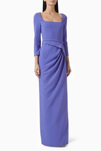 Mahir Drape Gown in Crepe