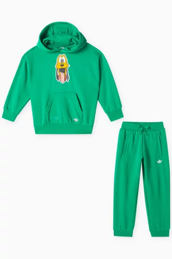 x Disney Hoodie & Sweatpants Set in Cotton Terry