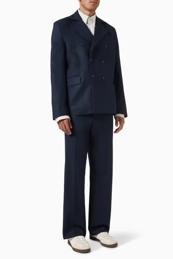 Sports Coat in Double Linen-blend