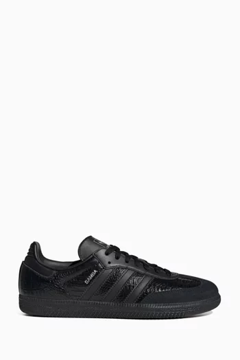 Samba OG Sneakers in Croc-embossed Leather