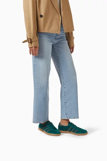 Tobacco Low Top Sneakers in Suede