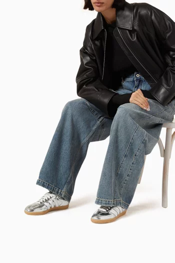 Samba OG Sneakers in Metallic Leather