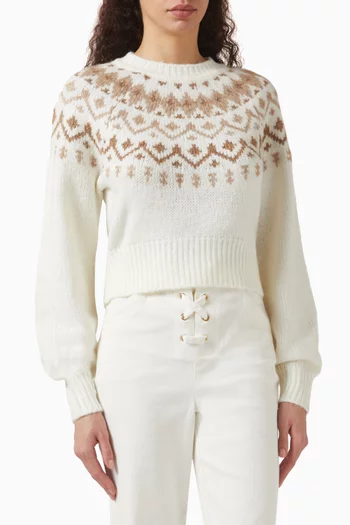 Lottie Fair Isle Sweater in Wool-blend