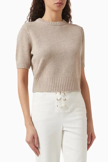 Elsie Knit Sweater in Wool Blend