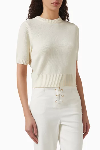 Elsie Sweater in Wool-blend Knit