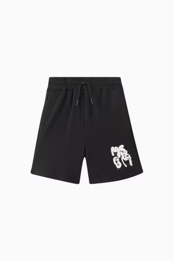 Graffiti Sweatshorts in Fleece
