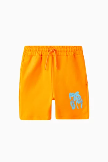 Graffiti Sweatshorts in Fleece