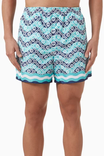 Monogram Wave Swim Shorts