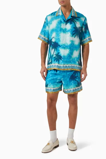 Caustics Emblem Shirt in Silk