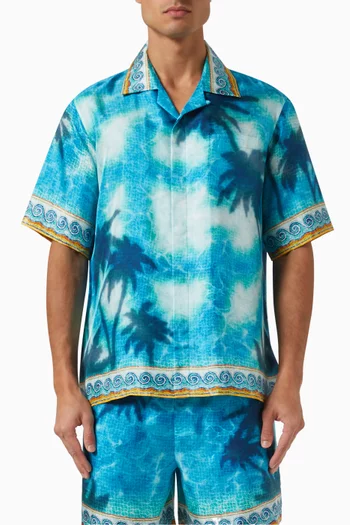 Caustics Emblem Shirt in Silk