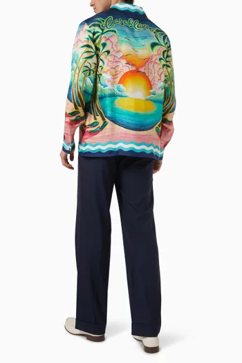 Danse De La Mer Shirt in Silk