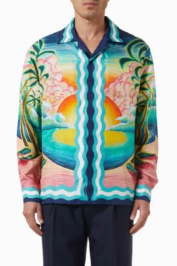 Danse De La Mer Shirt in Silk