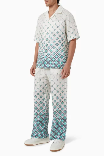 Caustics Emblem Shirt in Silk