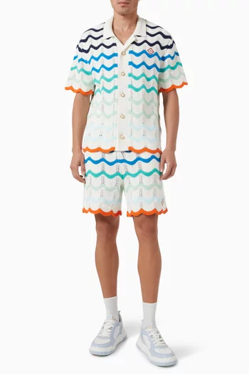 Gradient Wave Shirt in Crochet