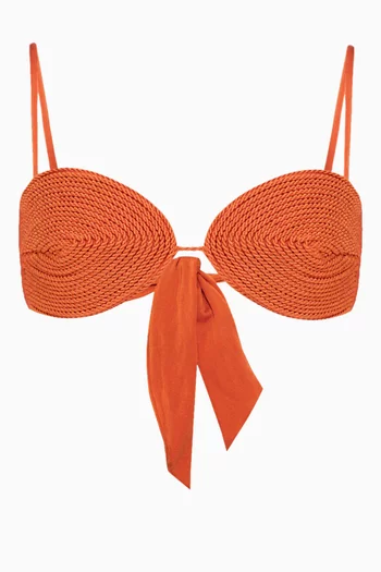 Bustier Bikini Top in Stretch Nylon
