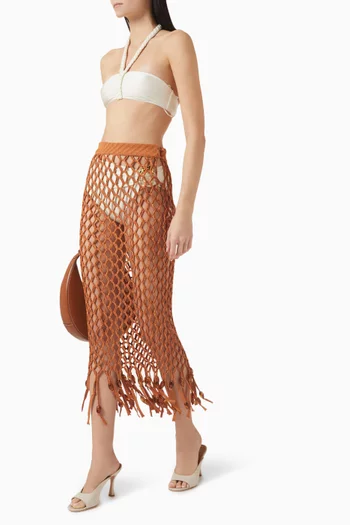 x Camila Coelho Beaded Beach Skirt