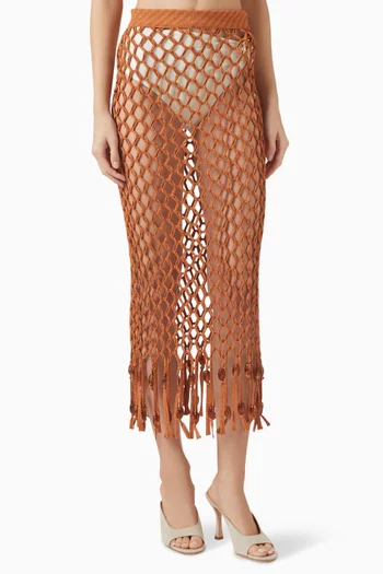 x Camila Coelho Beaded Beach Skirt