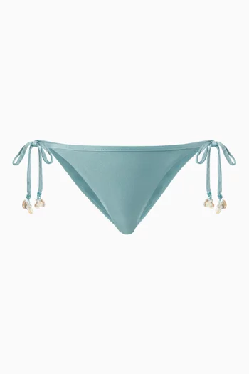 x Camila Coelho Seashell String Bikini Briefs